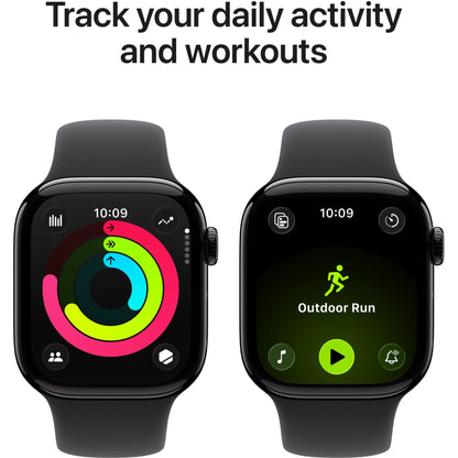 Apple Watch Series 11 42mm Jet Black Aluminium Case  GPS + Cellular (S/M) [Black]