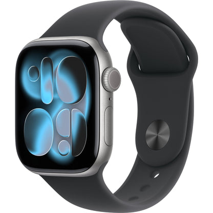 Apple Watch Series 11 42mm Space Grey Aluminium Case  GPS + Cellular Sport Band (S/M) [Black]
