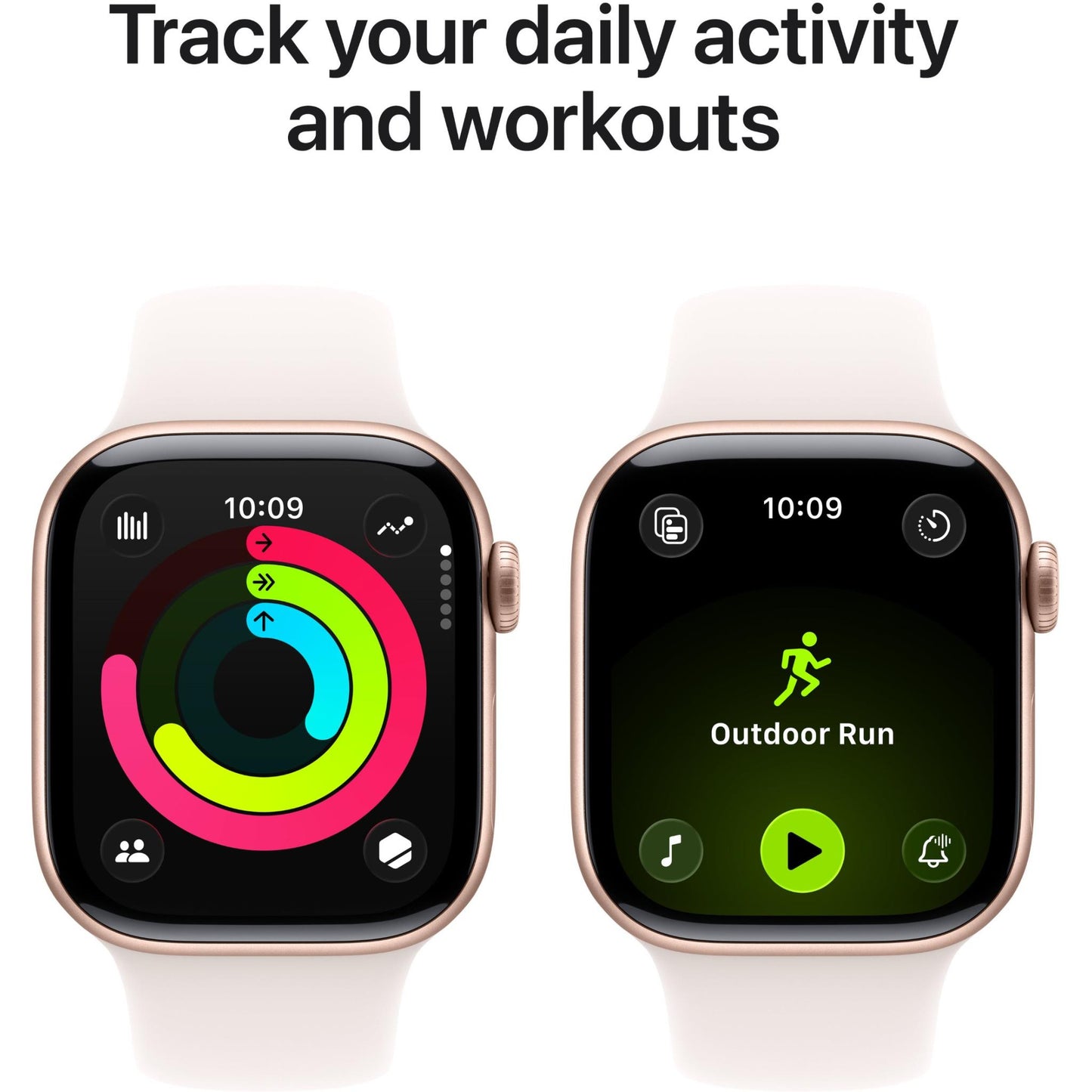 Apple Watch Series 11 42mm Rose Gold Aluminium Case GPS + Cellular Sport Band (S/M) [Light Blush]