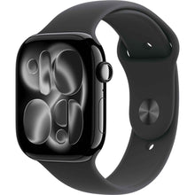Apple Watch Series 11 46mm Jet Black Aluminium Case GPS + Cellular Sport Band (S/M) [Black]