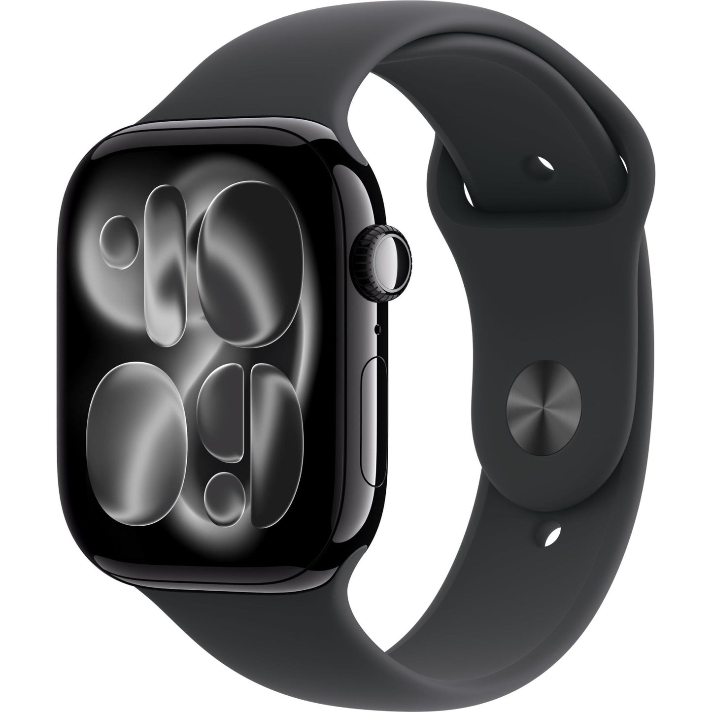 Apple Watch Series 11 46mm Jet Black Aluminium Case GPS + Cellular Sport Band (M/L) [Black]