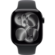 Apple Watch Series 11 46mm Jet Black Aluminium Case GPS + Cellular Sport Band (M/L) [Black]