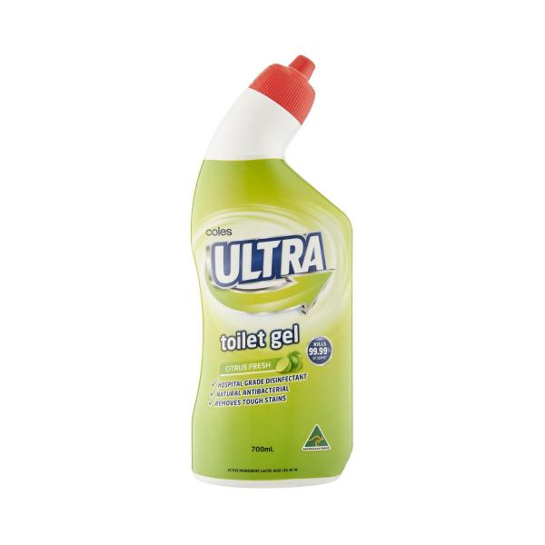 COLES ULTRA TOILET CLEANER GEL CITRUS FRESH