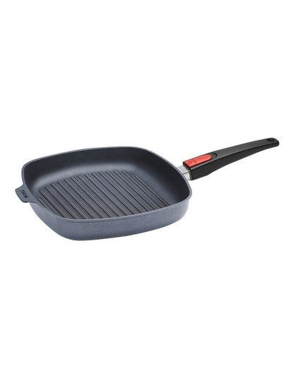 Diamond Lite Detachable Handle Induction Square Grill Pan 28cm
