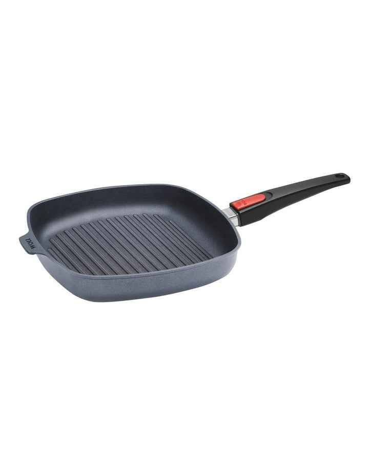 Diamond Lite Detachable Handle Induction Square Grill Pan 28cm