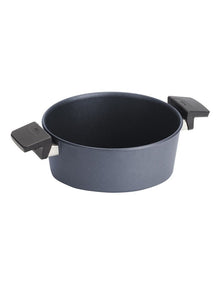Diamond Lite Induction Casserole with Lid 24cm 4L in Black
