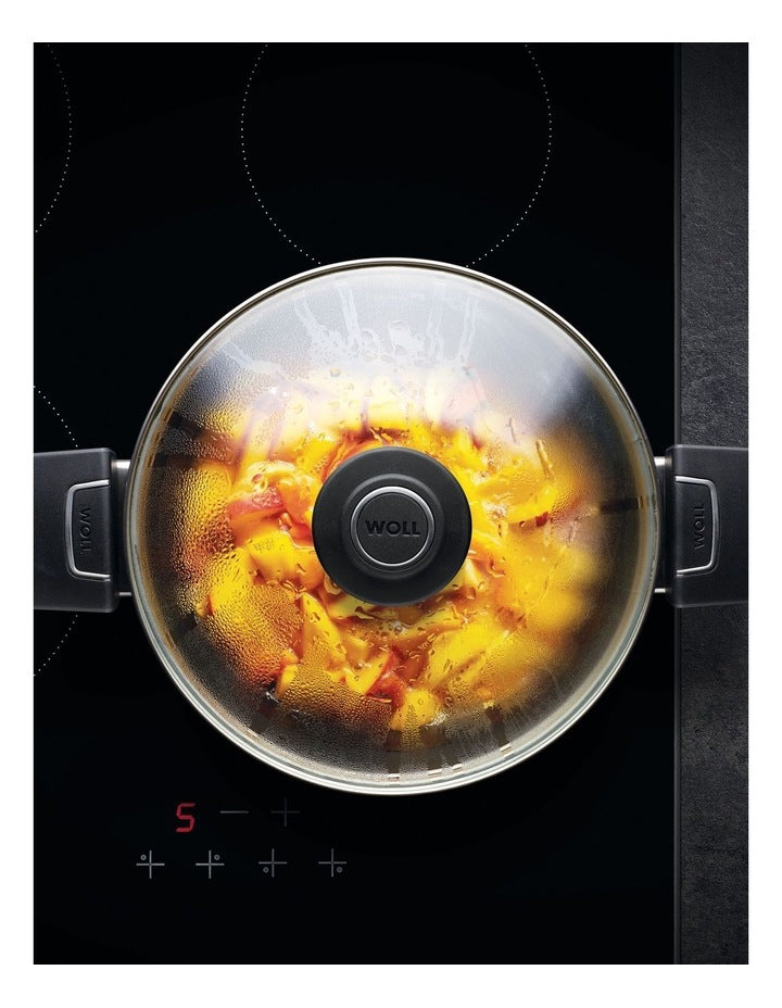 Diamond Lite Induction Casserole with Lid 24cm 4L in Black