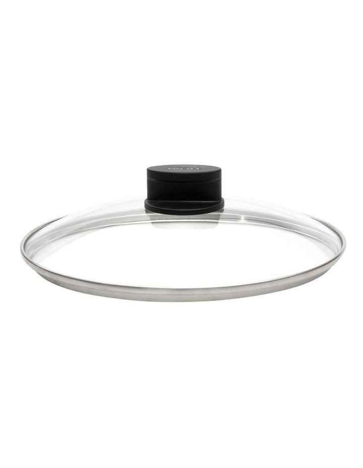 Eco Lite Fixed Knob Safety Glass Lid 24cm in Black