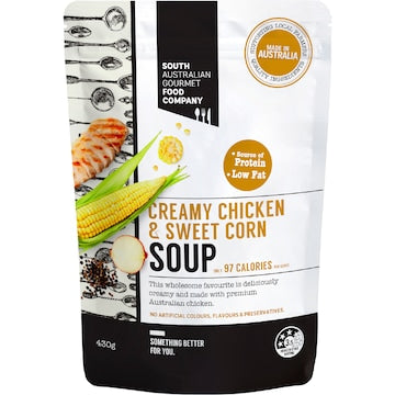 South Australian Gourmet Food Company Creamy Chicken & Sweet Corn Soup Pouch 430g