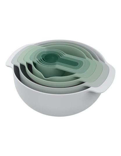 Nest 9 Plus 9 Piece Food Preparation Set Editions in Green