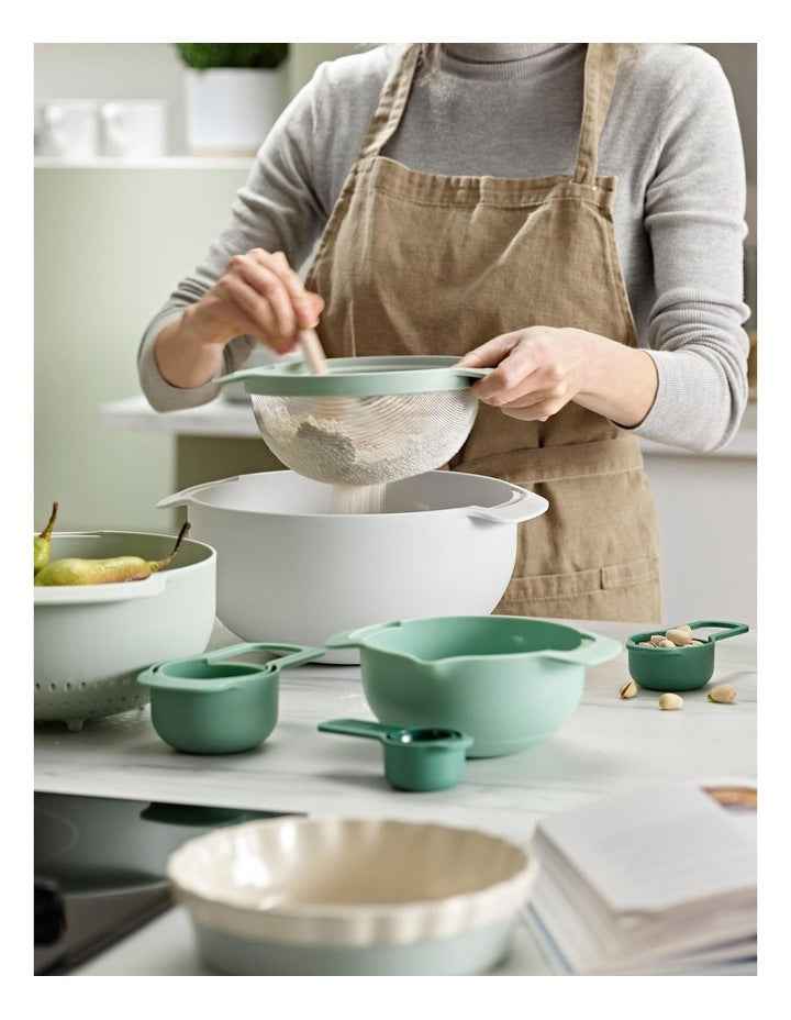 Nest 9 Plus 9 Piece Food Preparation Set Editions in Green
