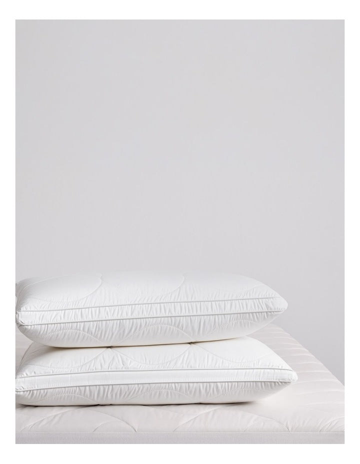 Breathe Wool Pillow 2 Pack in White