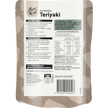 Hart & Soul All Natural Teriyaki Stir Fry Recipe Base 80g