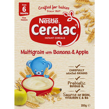Nestle Cerelac Multigrain With Banana & Apple Baby Cereal +6 Months 200g
