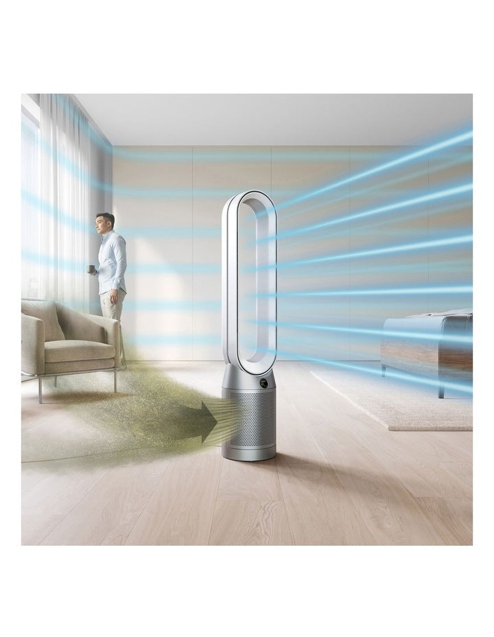 Cool Purifying Tower Fan in White/Silver 369678-01
