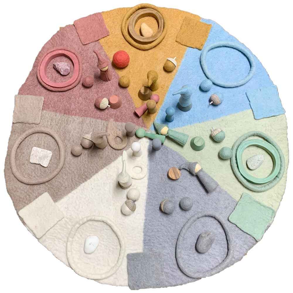 Papoose Felt Earth Balls 3.5cm Pretend & Imaginative Play Toys 3yrs+