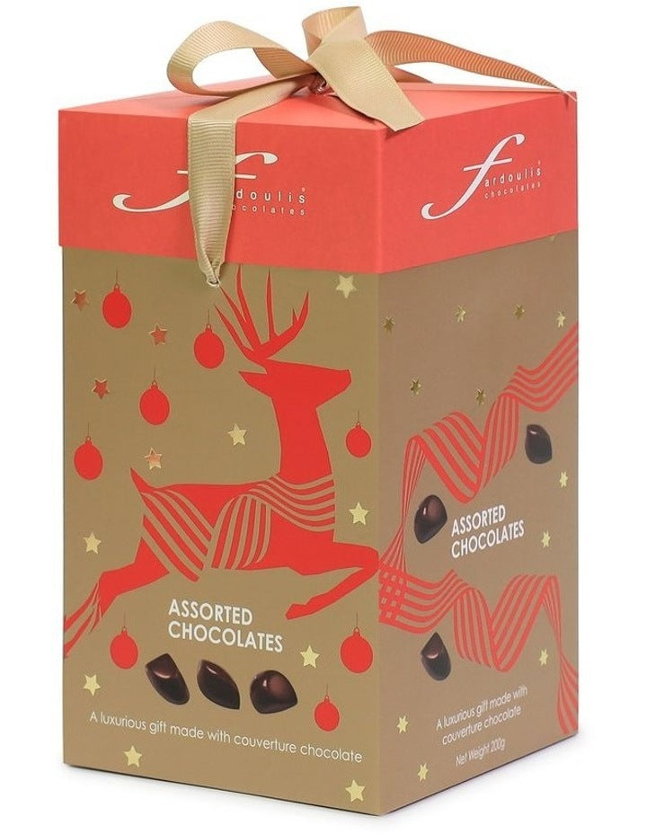 Christmas Reindeer Gift Box 200g Assorted Chocolates