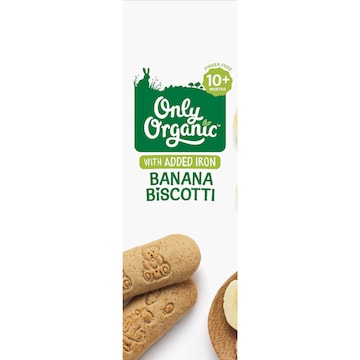 Only Organic Banana Biscotti 100g