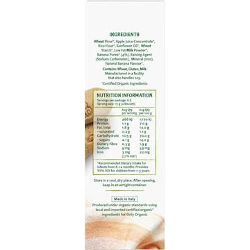 Only Organic Banana Biscotti 100g