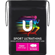 U by Kotex Sport Pads Super With Wings 10 pack