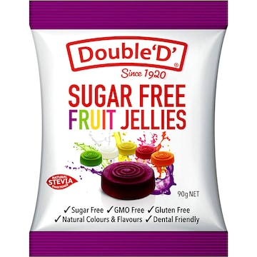 Double 'D' Fruit Jellies Sugar Free 90g