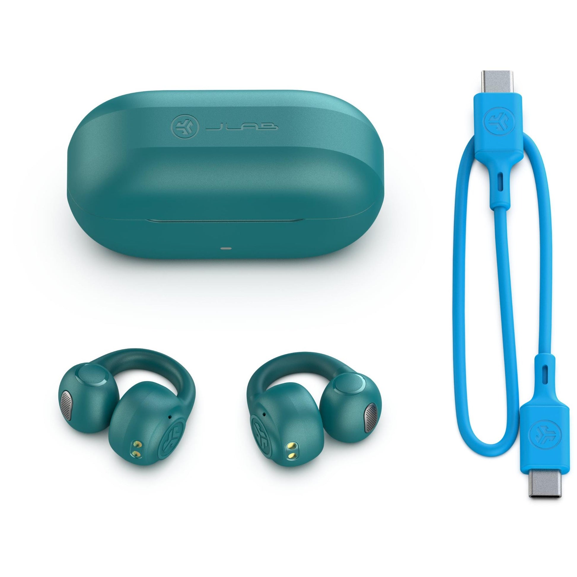JLab Flex Open Wireless Earbuds (Teal)