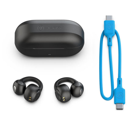 JLab Flex Open Wireless Earbuds (Black)