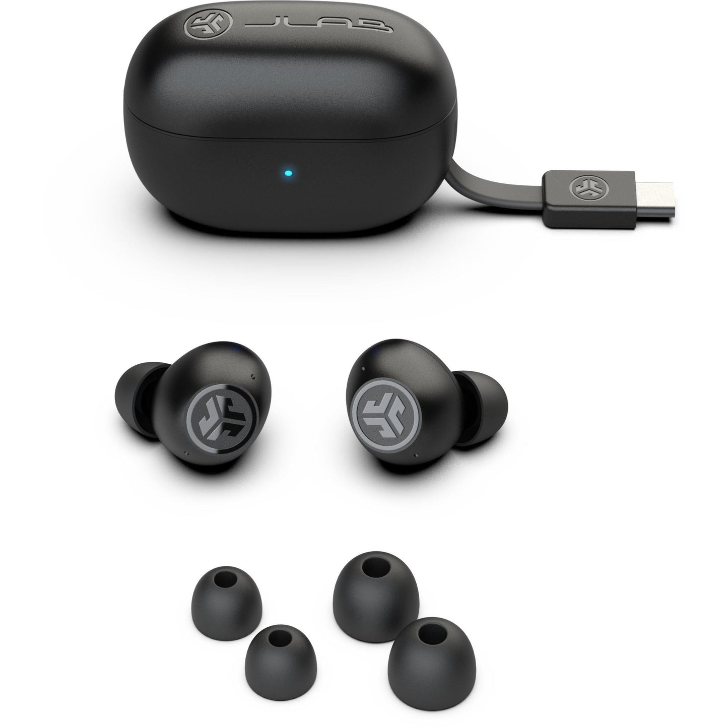JLab Go Pop ANC True Wireless Earbuds (Black)