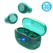 JLab Go Pop ANC True Wireless Earbuds (Clear Teal)