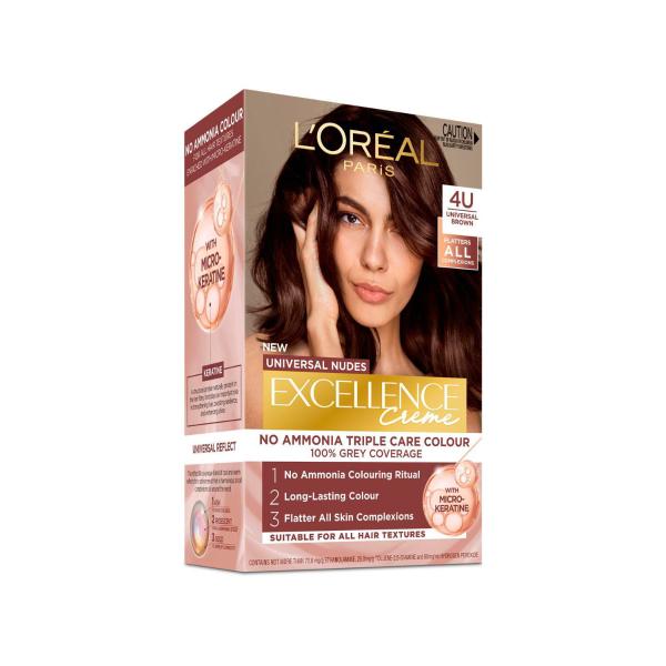 L'OREAL EXCELLENCE CREME NUDE 4U UNIVERSAL BROWN 1 PACK
