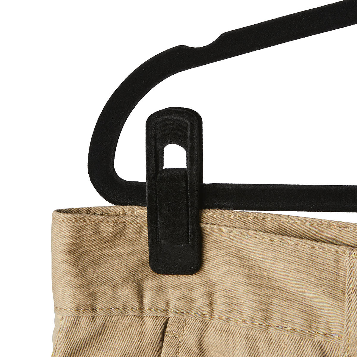 20 Pack Flocked Hanger Clips