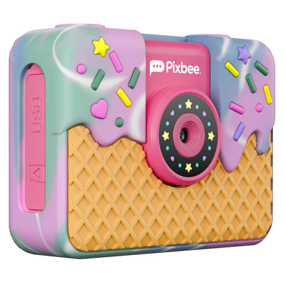 Pixbee PixPlay Gen2 Kids Digital Camera (Rainbow Ice Cream)