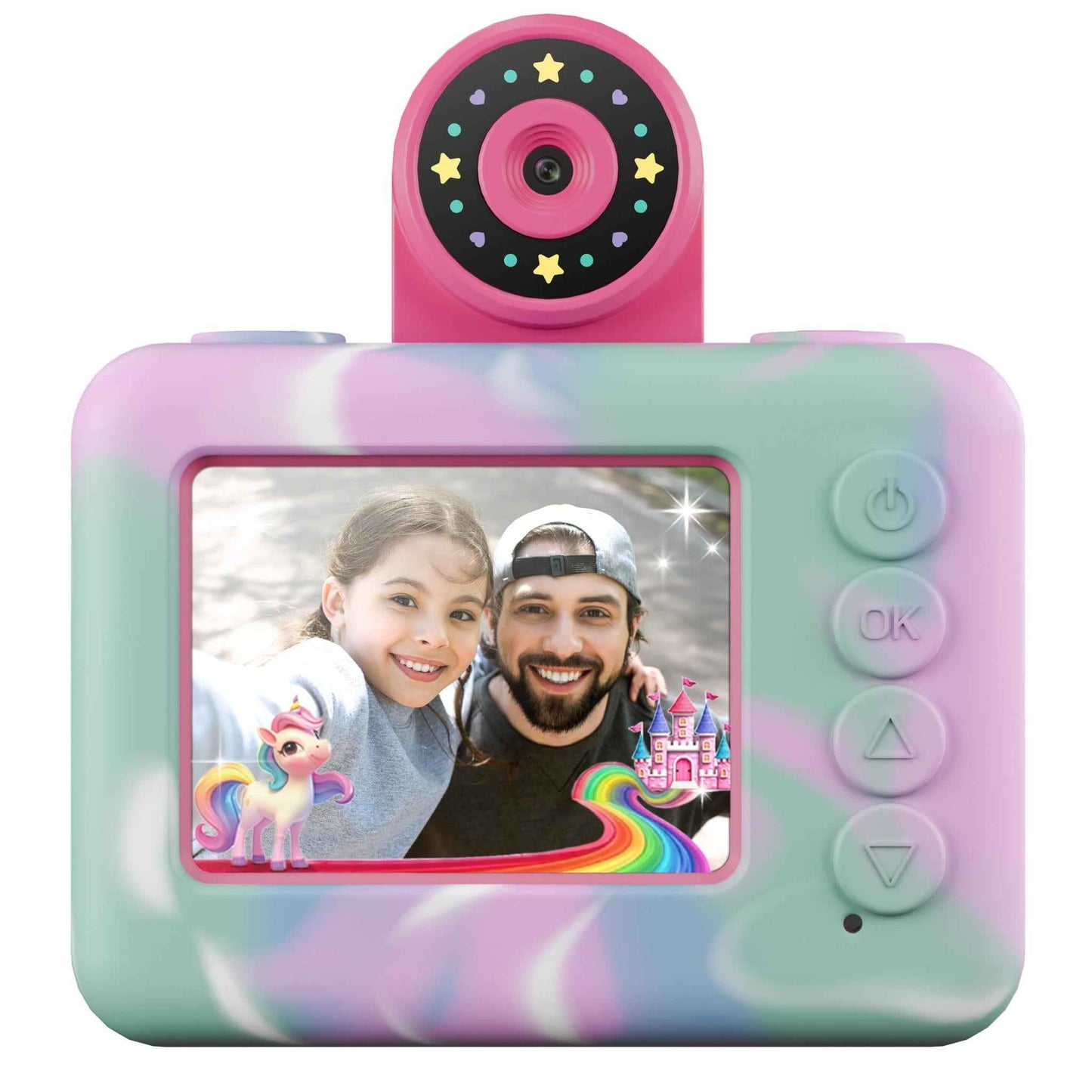 Pixbee PixPlay Gen2 Kids Digital Camera (Rainbow Ice Cream)