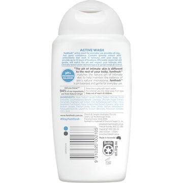 Femfresh Deodorising Active Intimate Wash 250mL