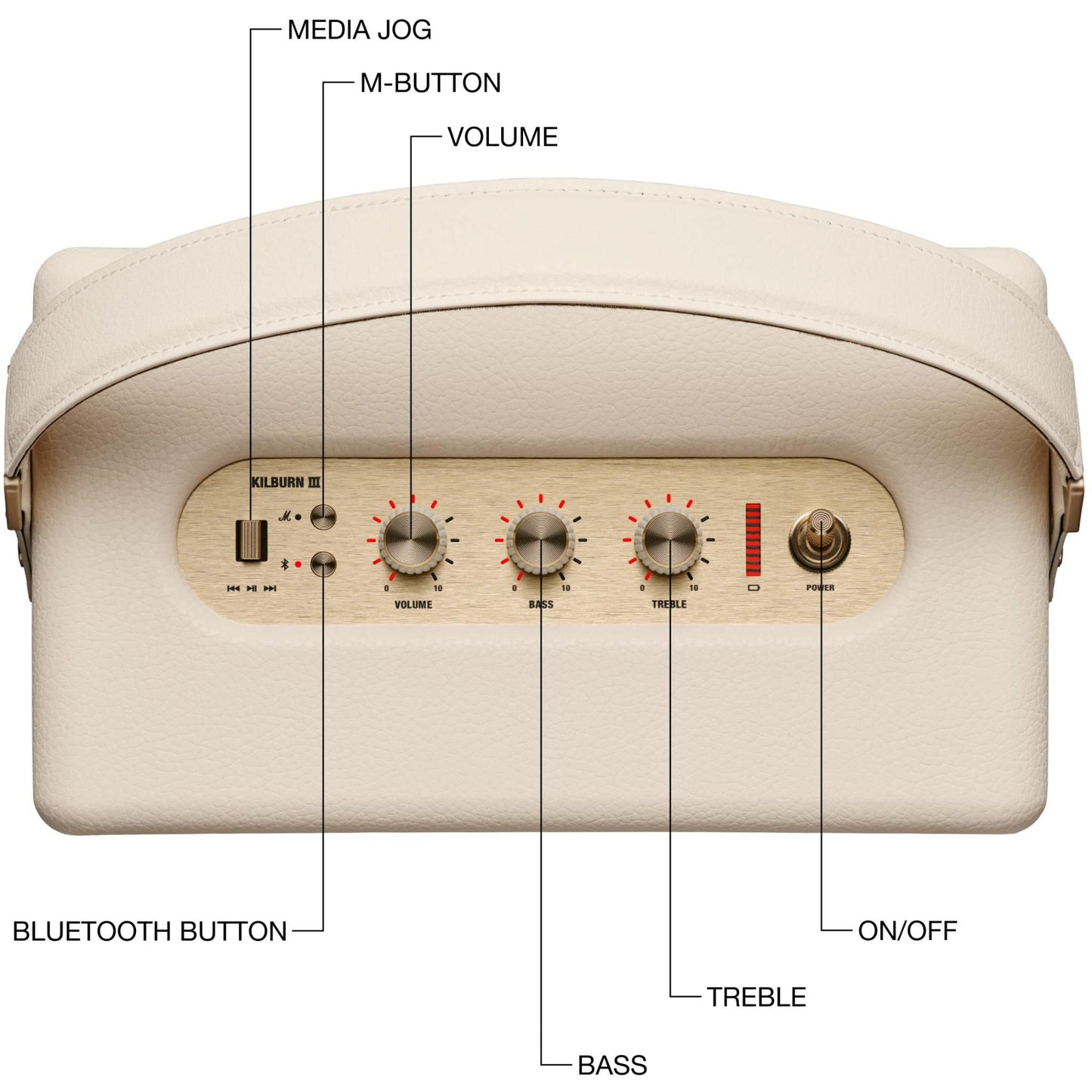 Marshall Kilburn III Portable Speaker (Cream)