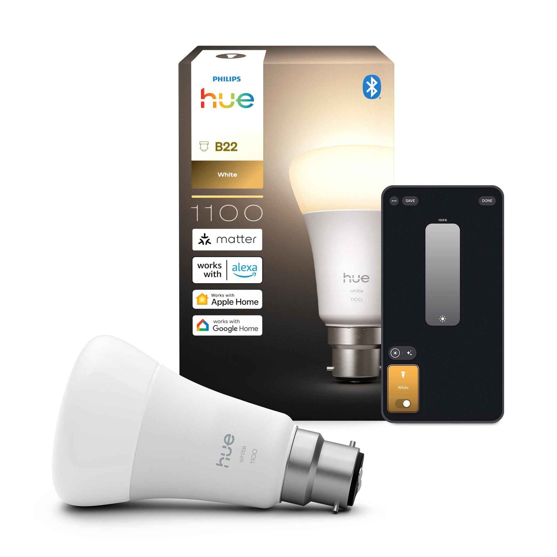 Philips Hue WCA 8.1W A60 B22 V2 Smat Bulb