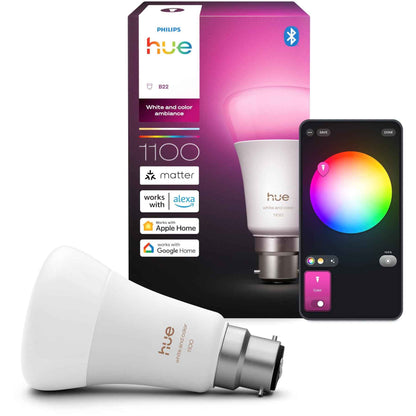 Philips Hue WCA 8.1W A60 B22 V2 Smart Bulb