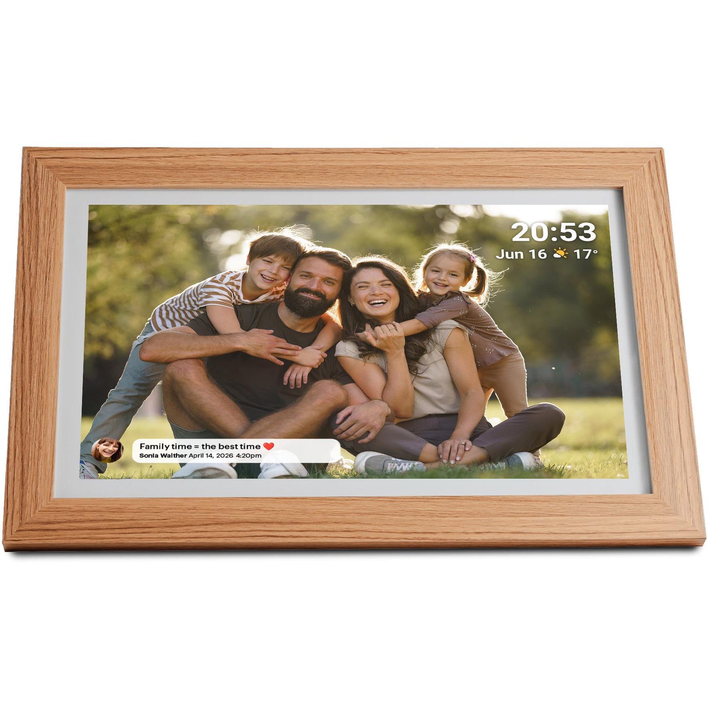 Jackson Frameo  Smart Digital Photo Frame 15.6" 16GB (White/Oak)