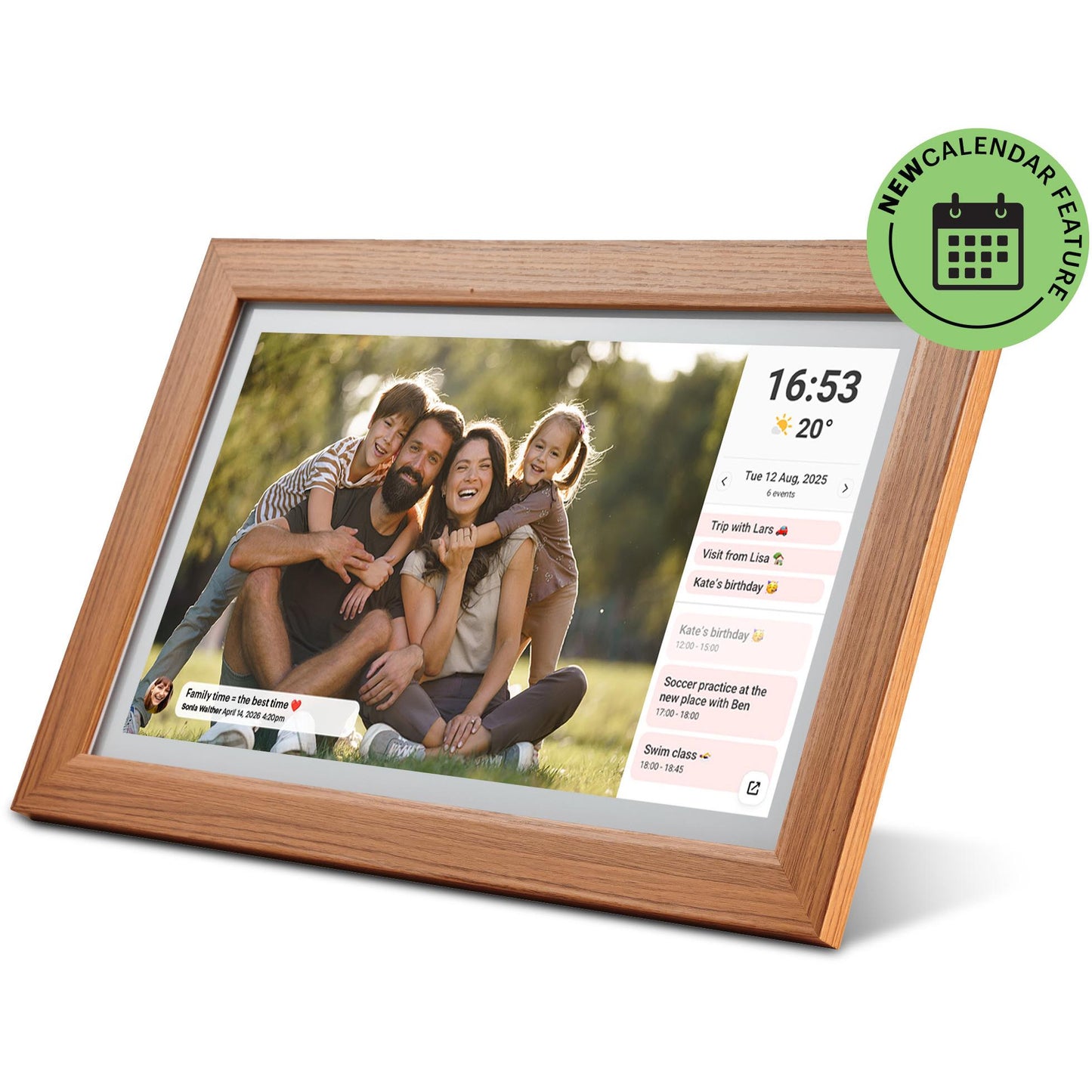 Jackson Frameo  Smart Digital Photo Frame 15.6" 16GB (White/Oak)