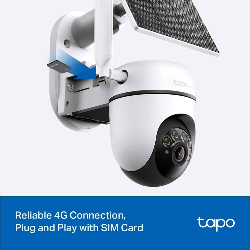 TP-Link Tapo 2K Solar-Powered Pan/Tilt 4G LTE Security Camera Kit