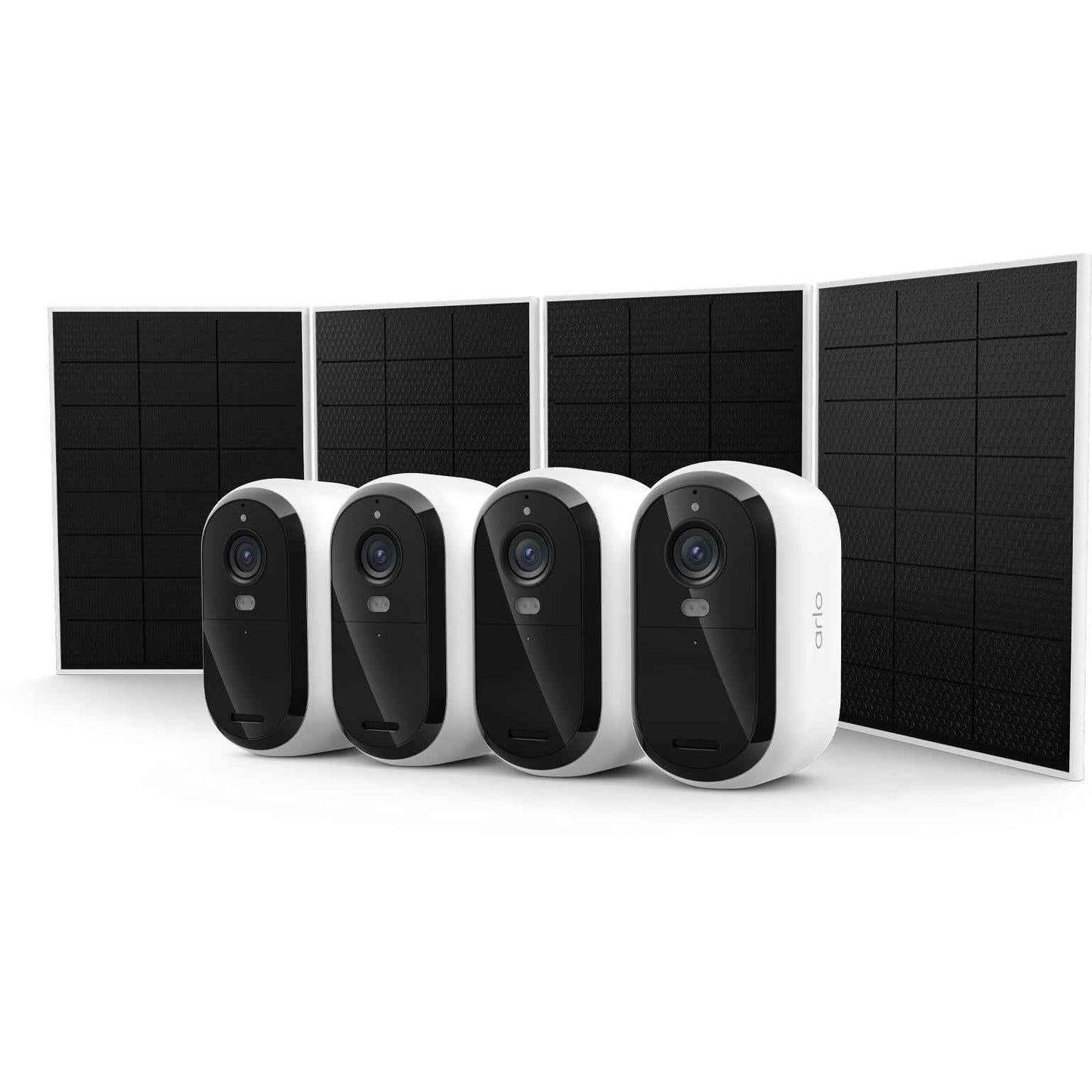 Arlo Essentials 2K (3rd Gen) Outdoor Solar Security Camera Kit  + 6M Subscription (4 Pack)