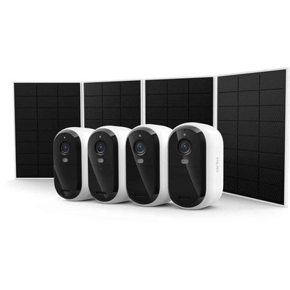 Arlo Essentials 2K (3rd Gen) Outdoor Solar Security Camera Kit  + 6M Subscription (4 Pack)