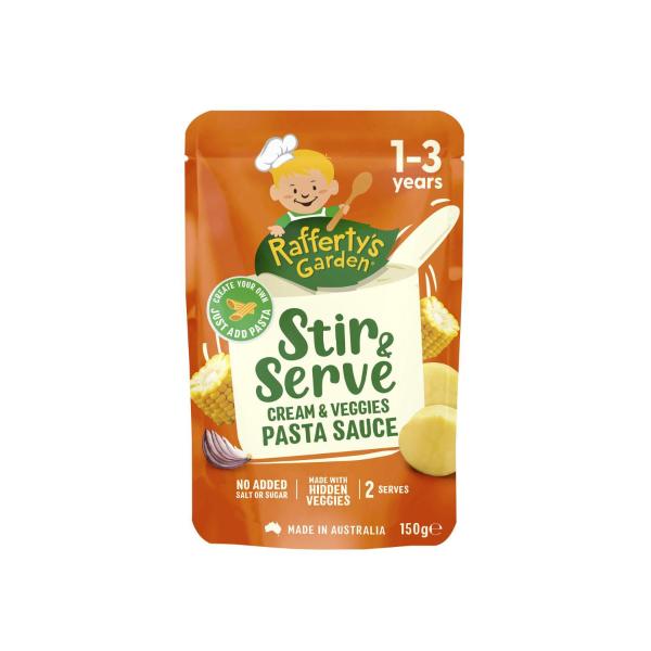 Stir & Serve Cream & Veggies Pasta Sauce 1-3 Years