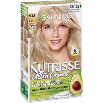 Garnier Nutrisse Hair Colour 9.13 Natural Light Blonde each