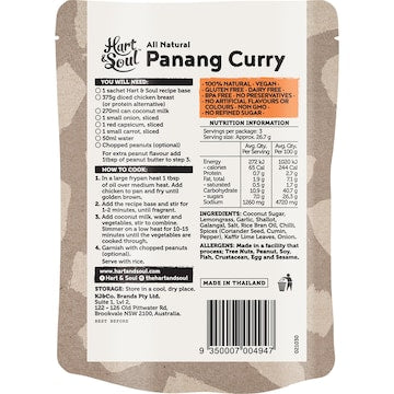 Hart & Soul All Natural Panang Curry Recipe Base 80g