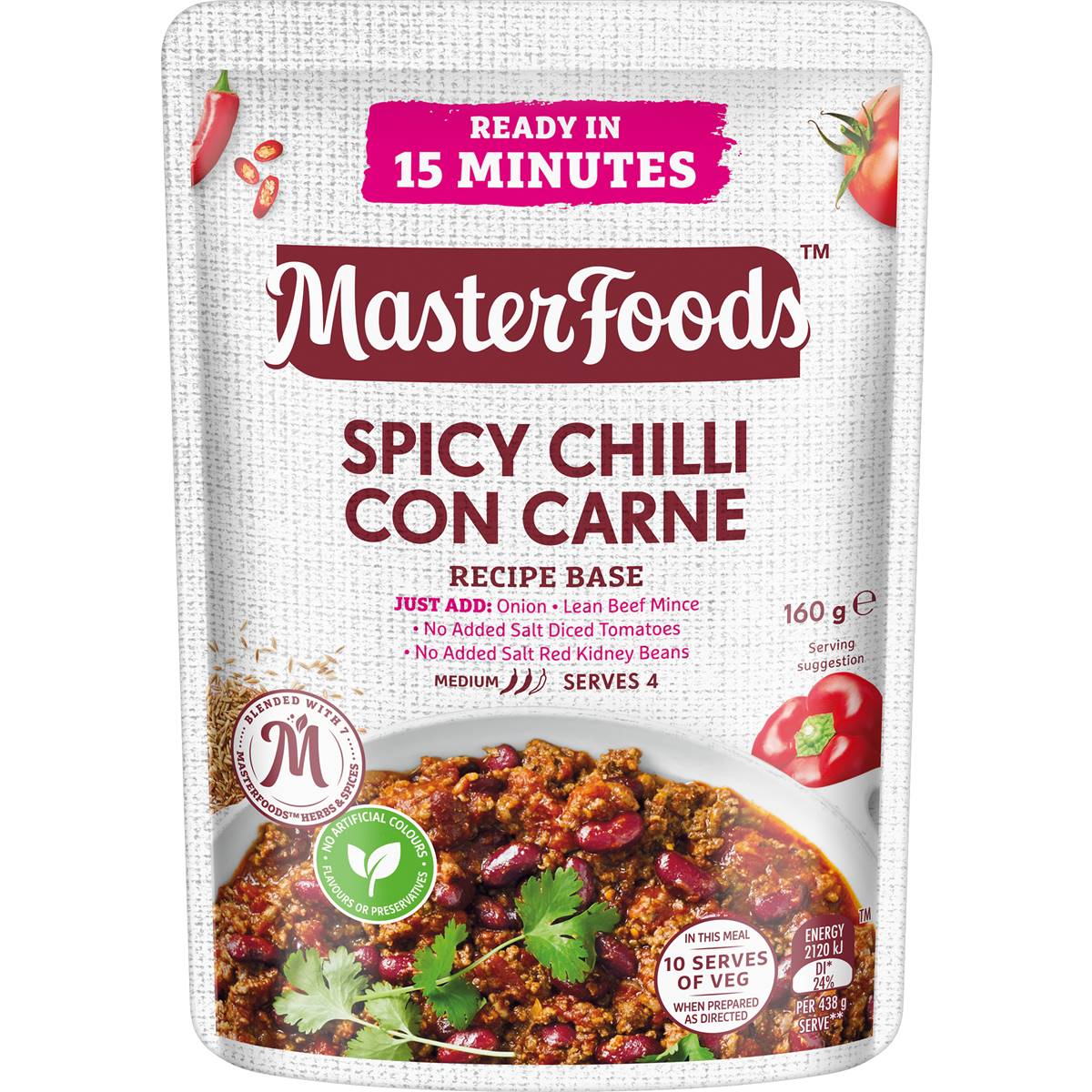 MasterFoods Chilli Con Carne Recipe Base 170g