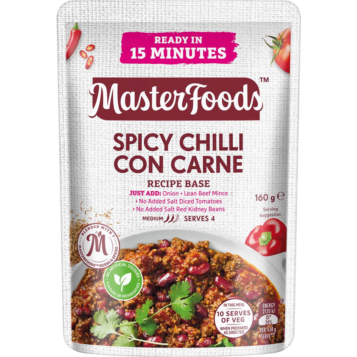 MasterFoods Chilli Con Carne Recipe Base 170g