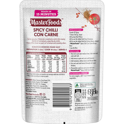 MasterFoods Chilli Con Carne Recipe Base 170g