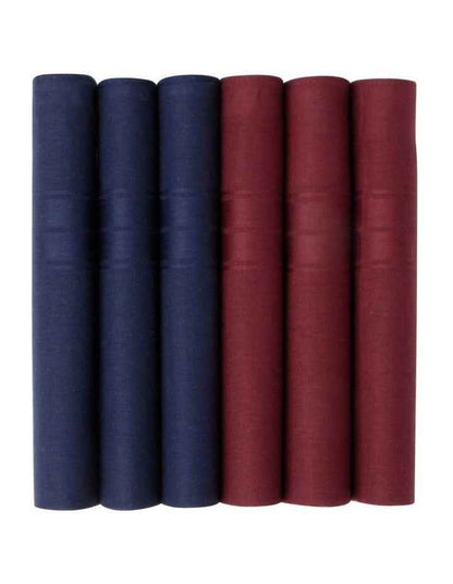 Handkerchiefs 6 Pack in Assorted Colours