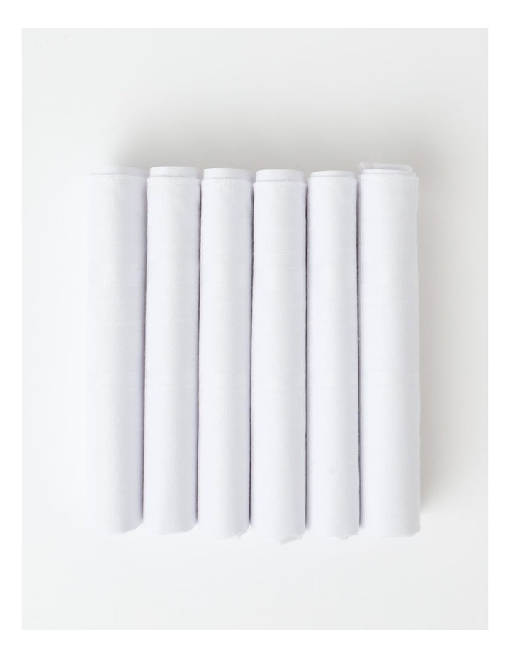 Handkerchiefs 6 Pack in White